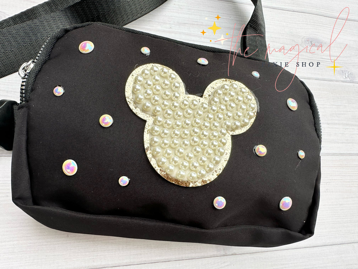 Black Bag with Mouse Patch