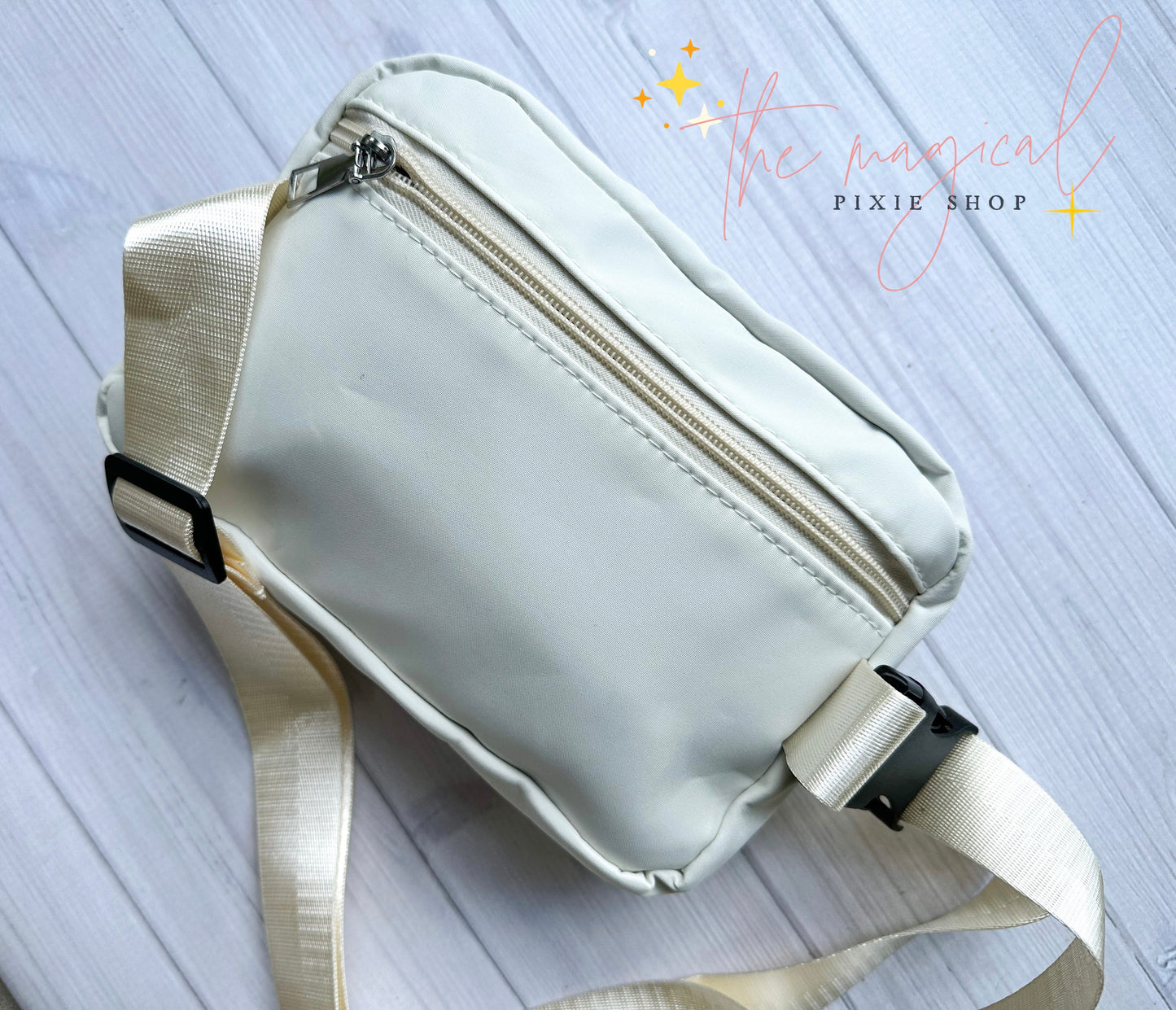 Ivory Bag with Mouse Patch