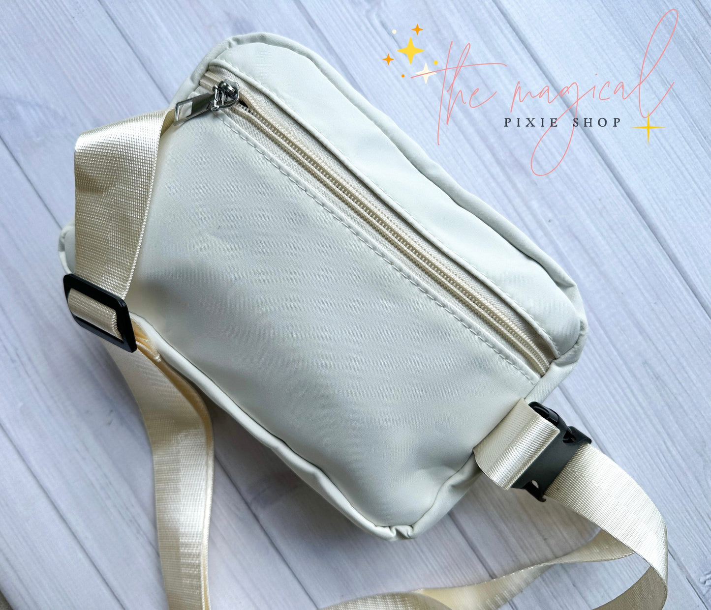 Floral Castle Patch Ivory Crossbody