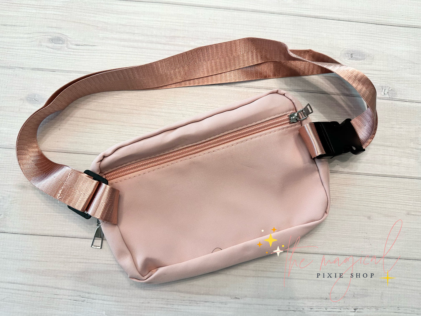 Soft Pink Bag with Mouse Patch and HEART pearls