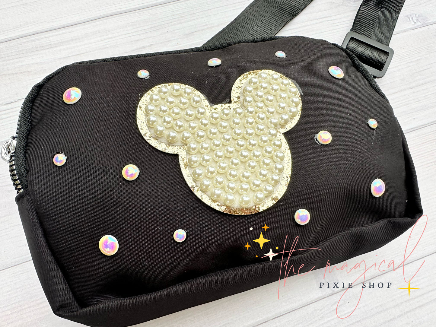Black Bag with Mouse Patch