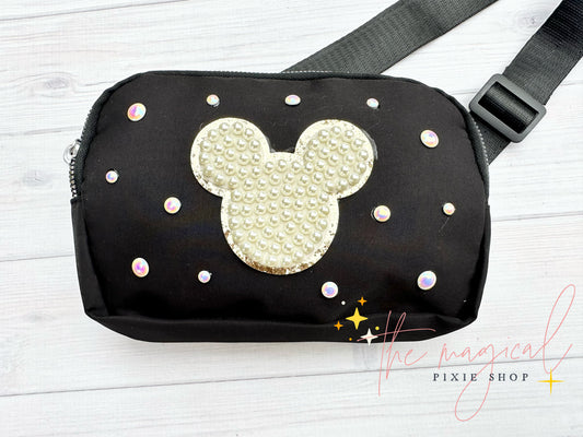 Black Bag with Mickey Patch