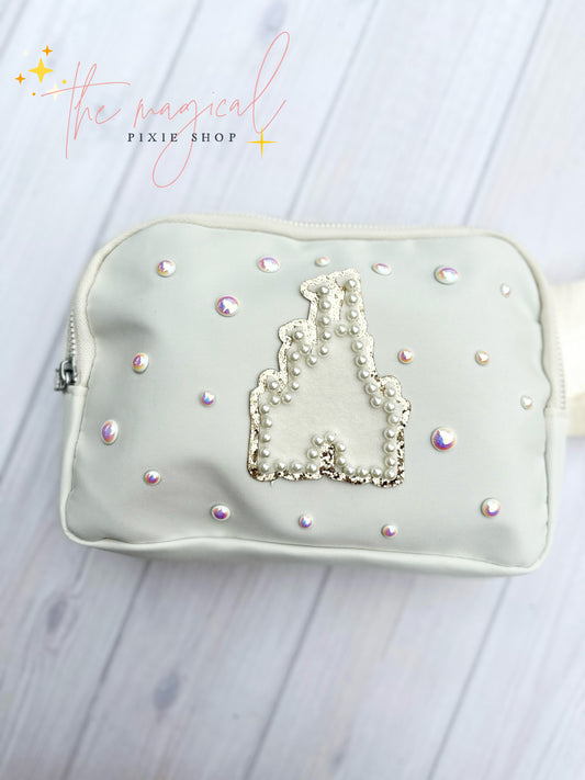 Ivory Bag with Castle Patch